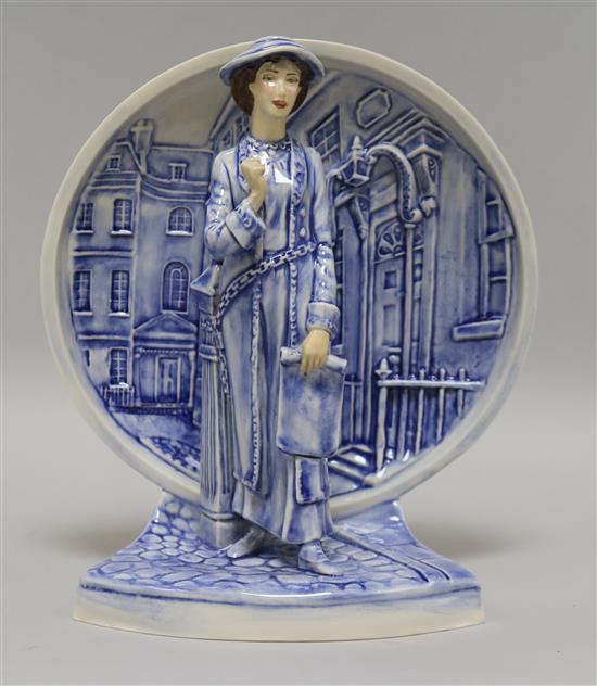 Peggy Davies Emily Pankhurst suffragette figure H.20.5cm